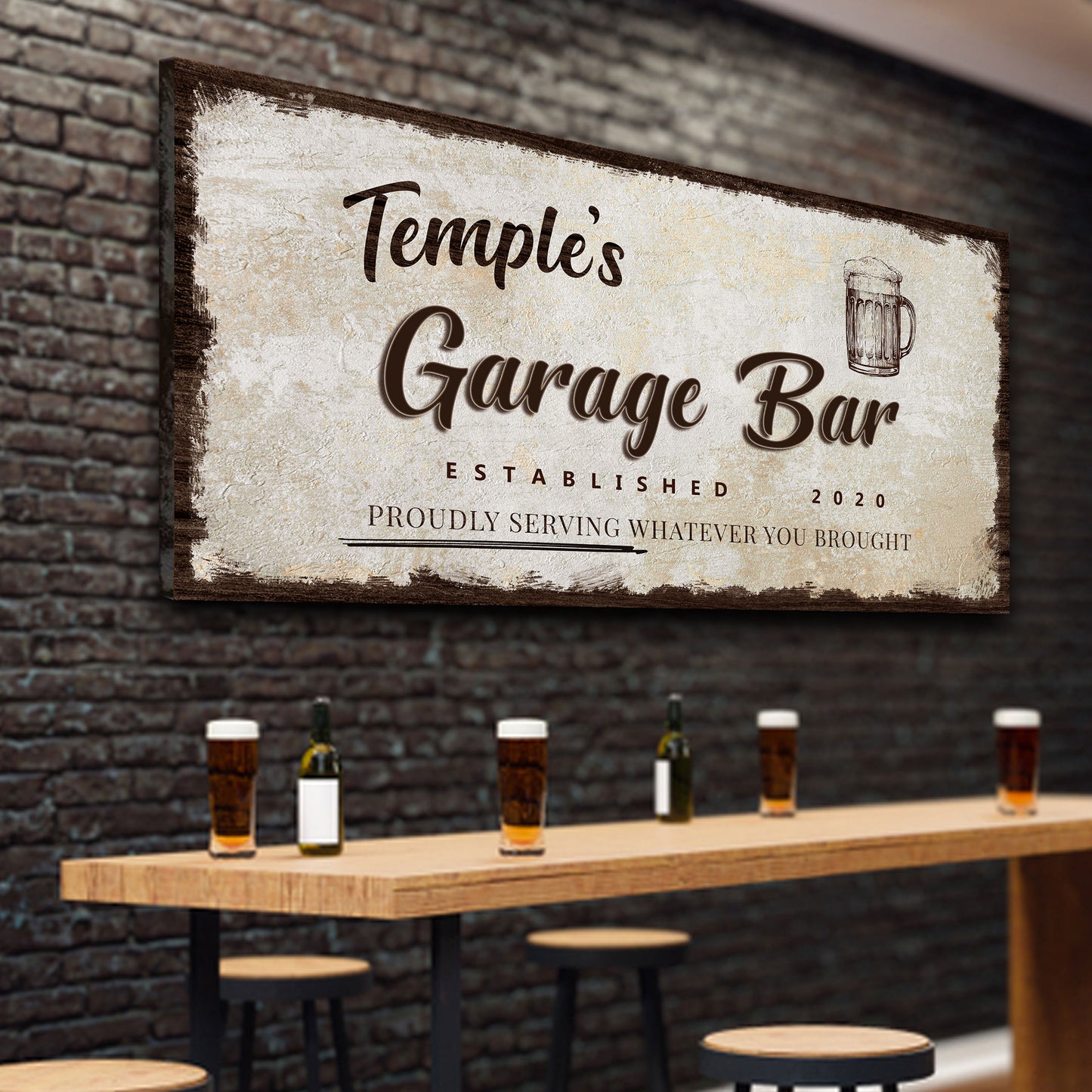 Garage Bar Sign - Craft Canvases