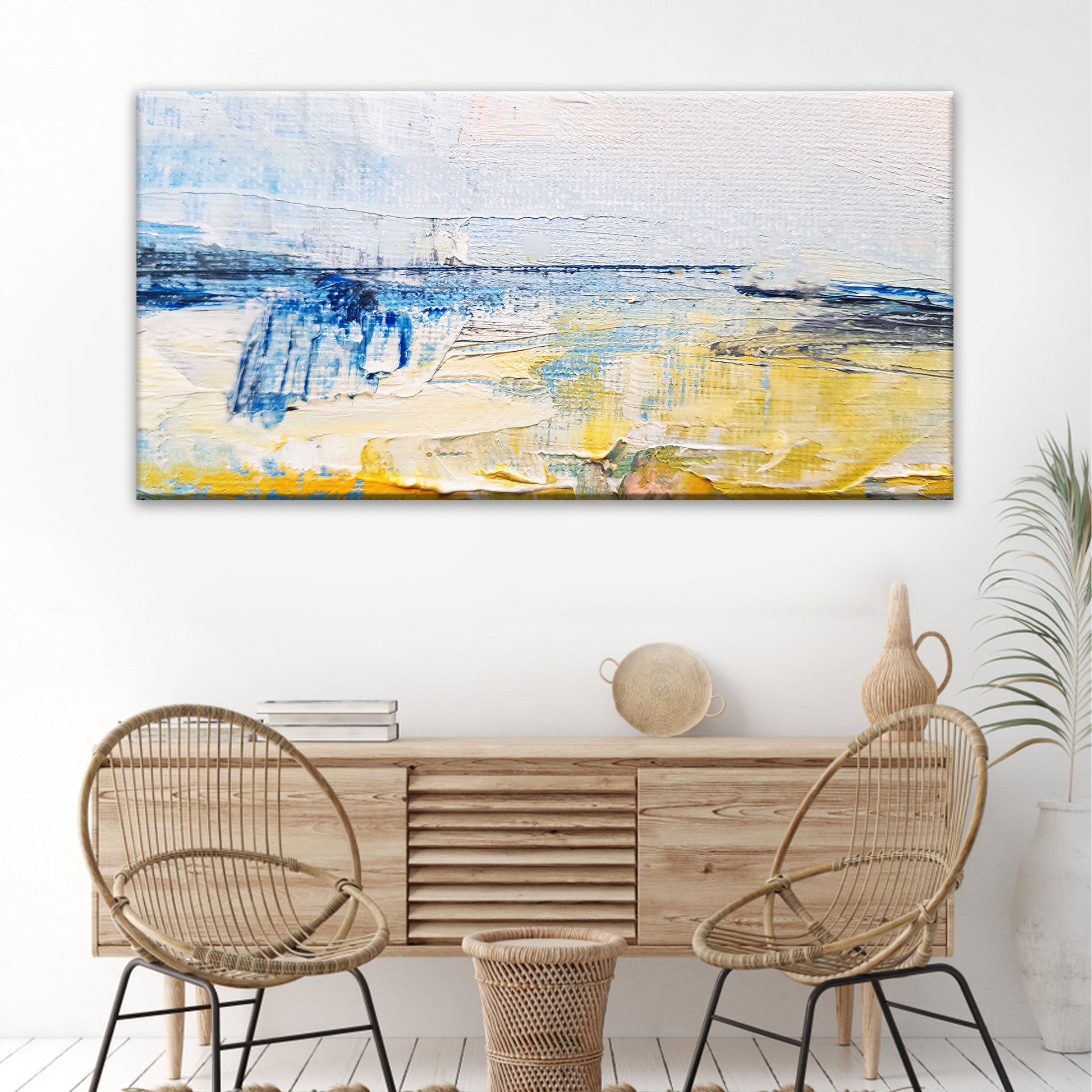 Chromatic Abstraction Color Palette Canvas Wall Art