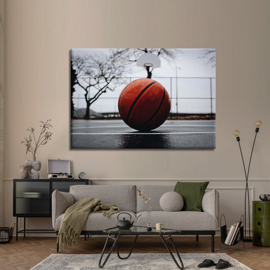 Basketball Court Baller Canvas Wall Art