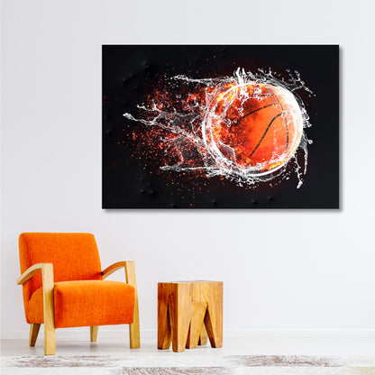 Basketball Power Surge Canvas Wall Art