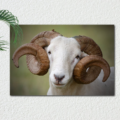 Majestic Horns Elegance Canvas Wall Art