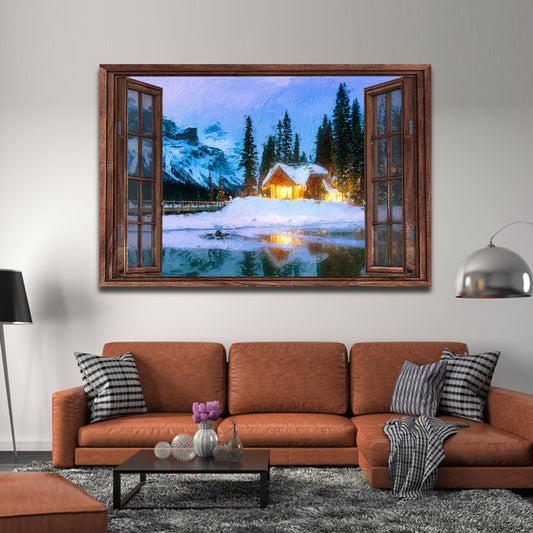Cozy Cabin Home Retreat Canvas Wall Art II