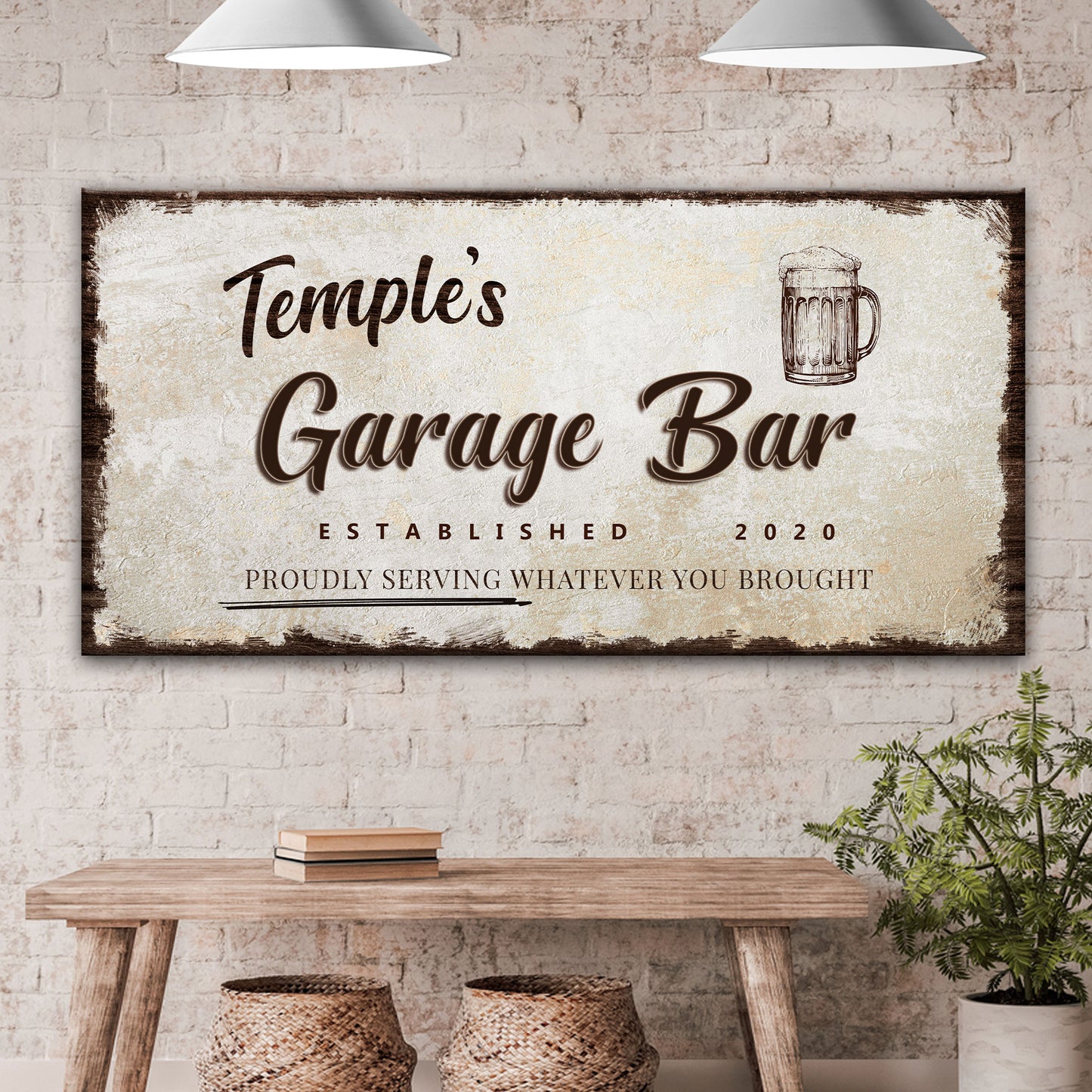 Garage Bar Sign - Craft Canvases