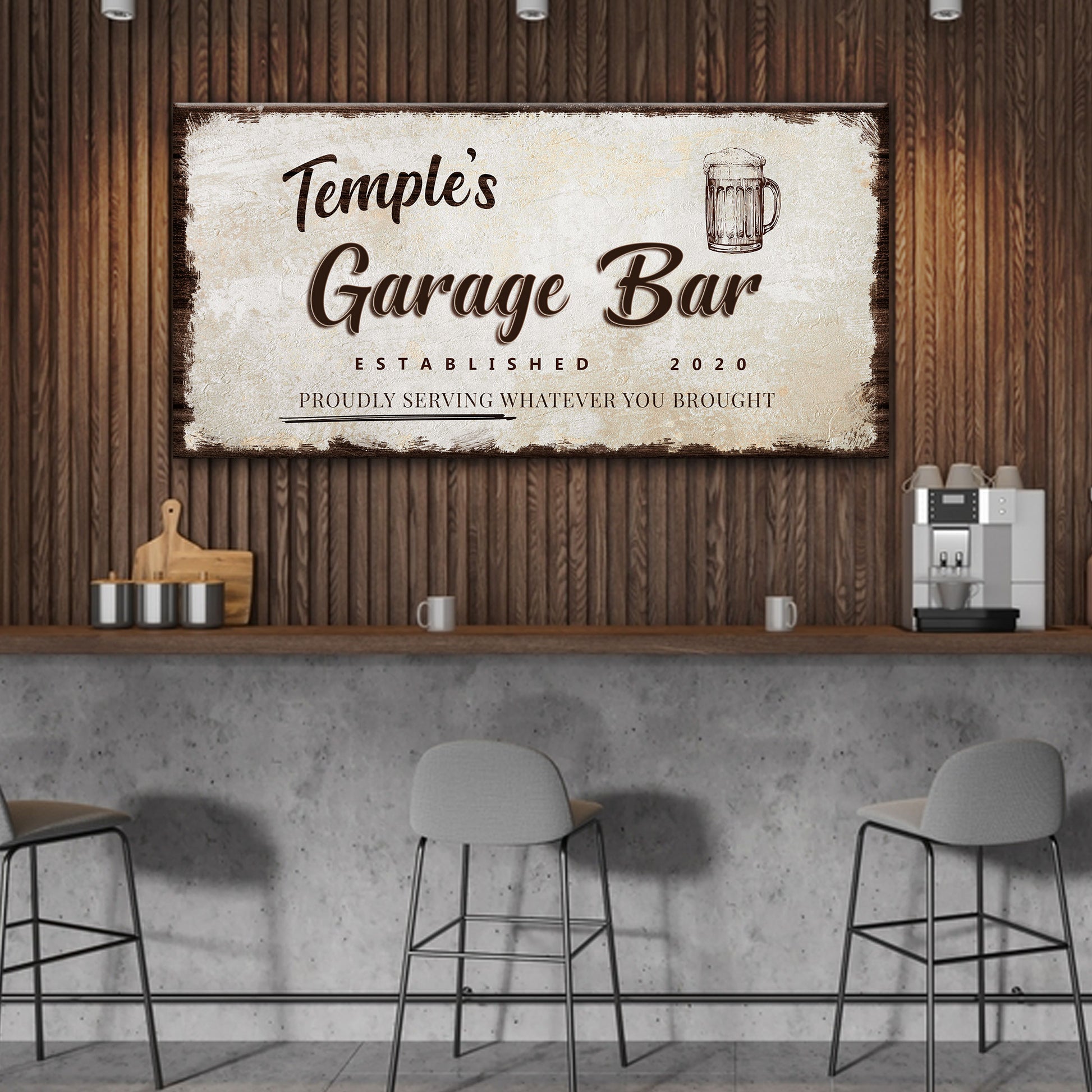 Garage Bar Sign - Craft Canvases