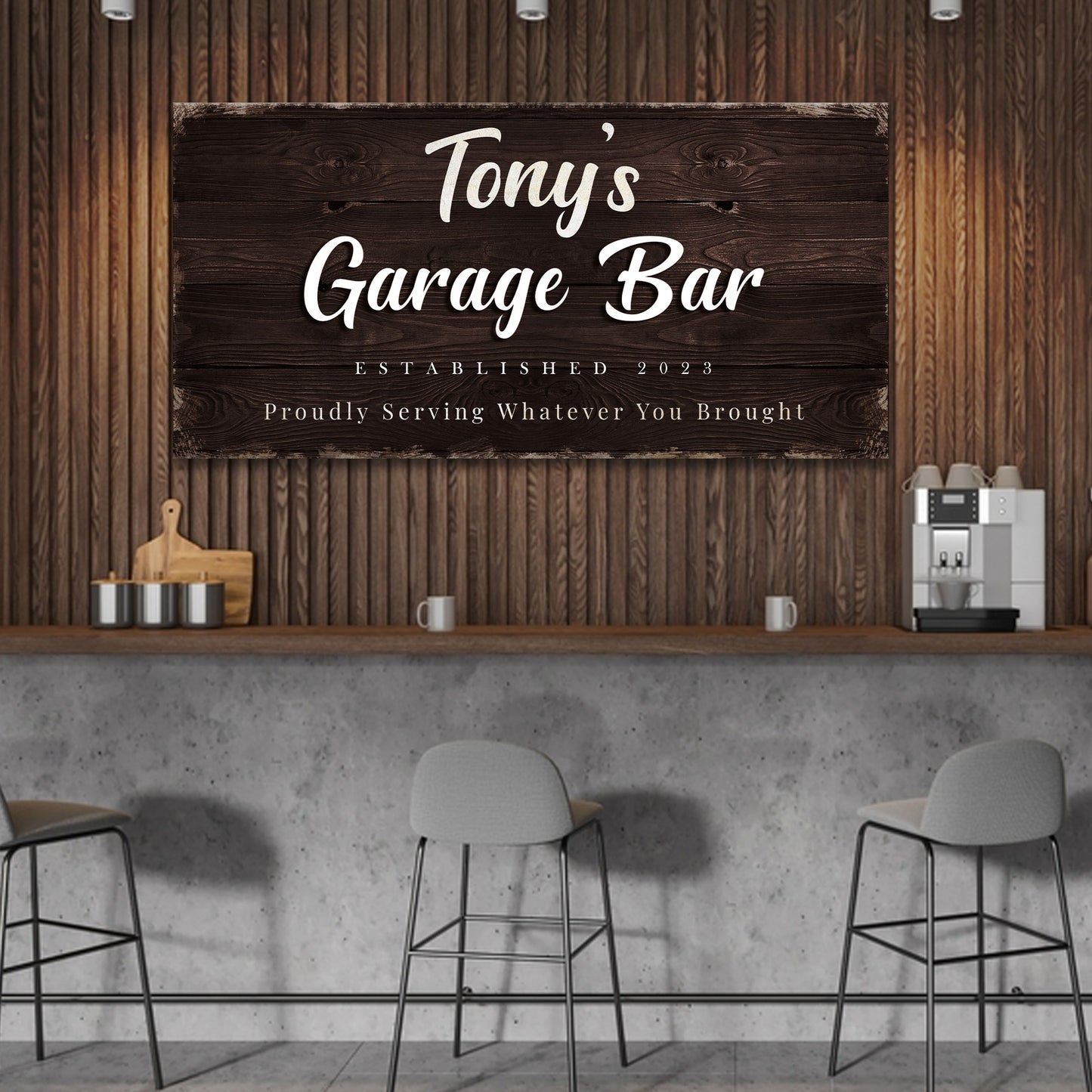 Garage Bar Sign - Craft Canvases