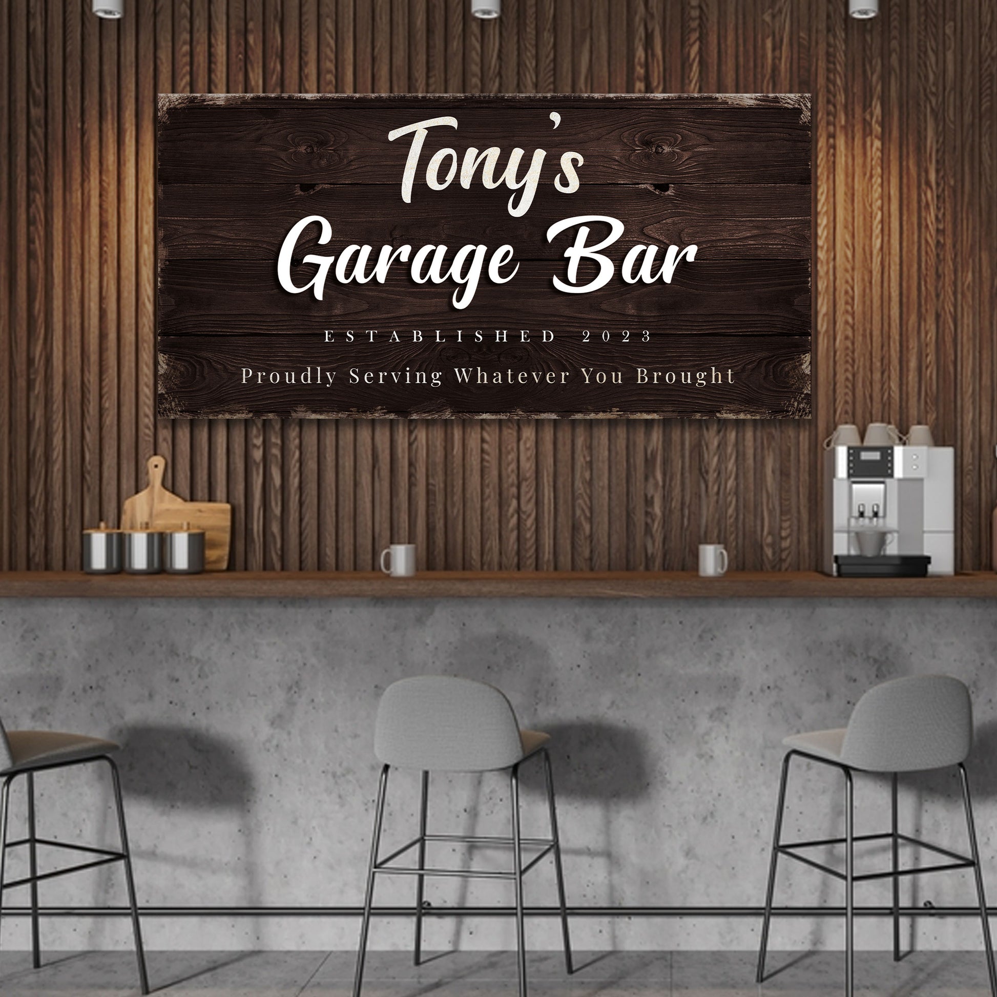 Garage Bar Sign - Craft Canvases
