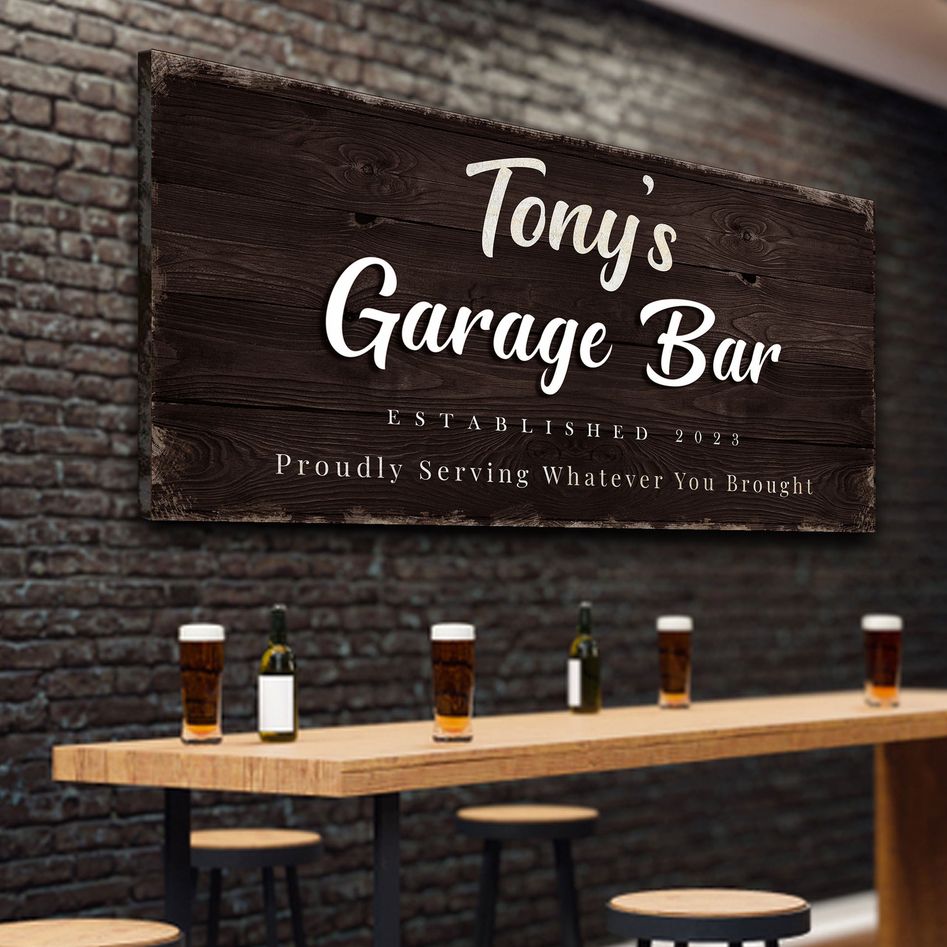 Garage Bar Sign - Craft Canvases