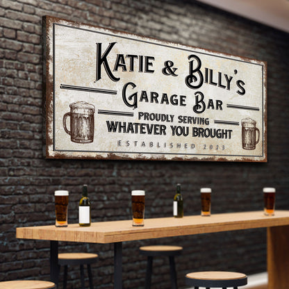 Garage Bar Sign - Craft Canvases