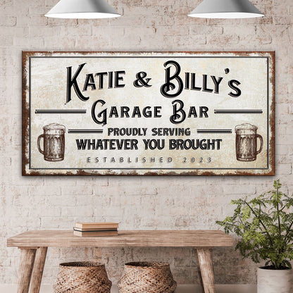 Garage Bar Sign - Craft Canvases