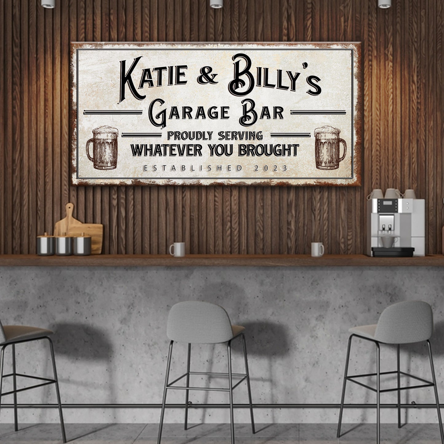 Garage Bar Sign - Craft Canvases