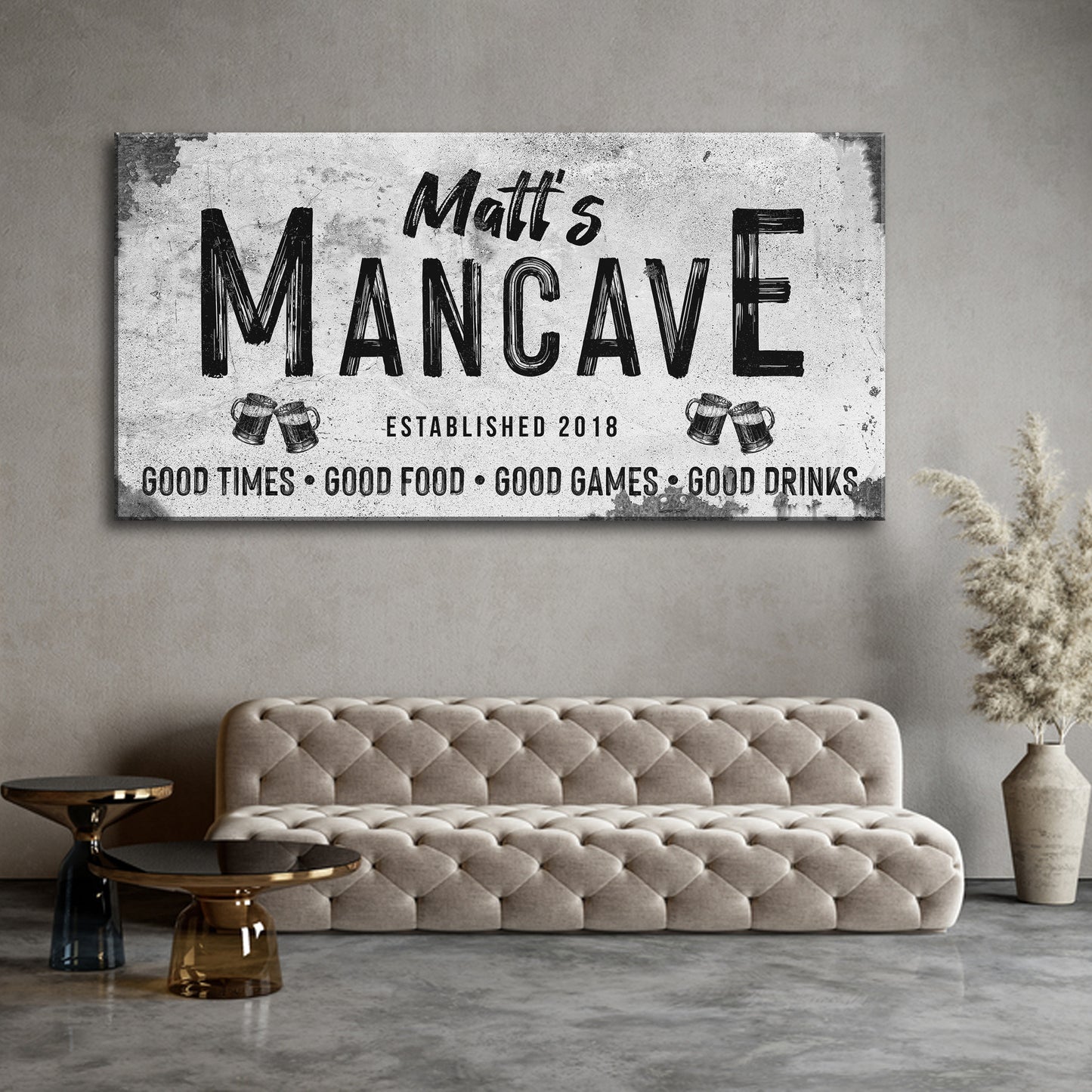Good Times Man Cave Sign