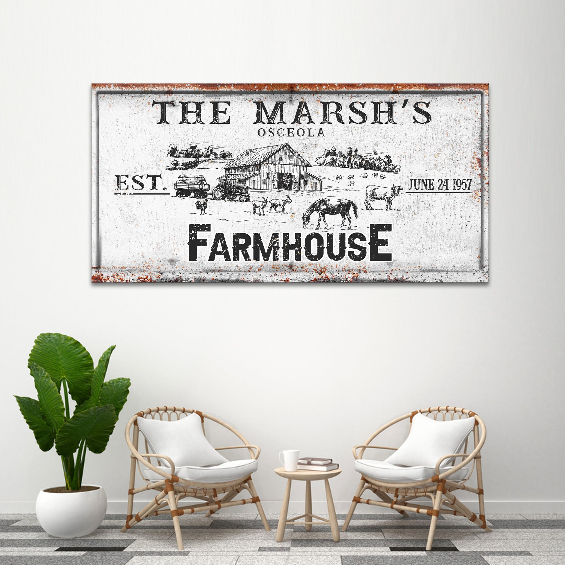 Rustic Farmhouse Sign