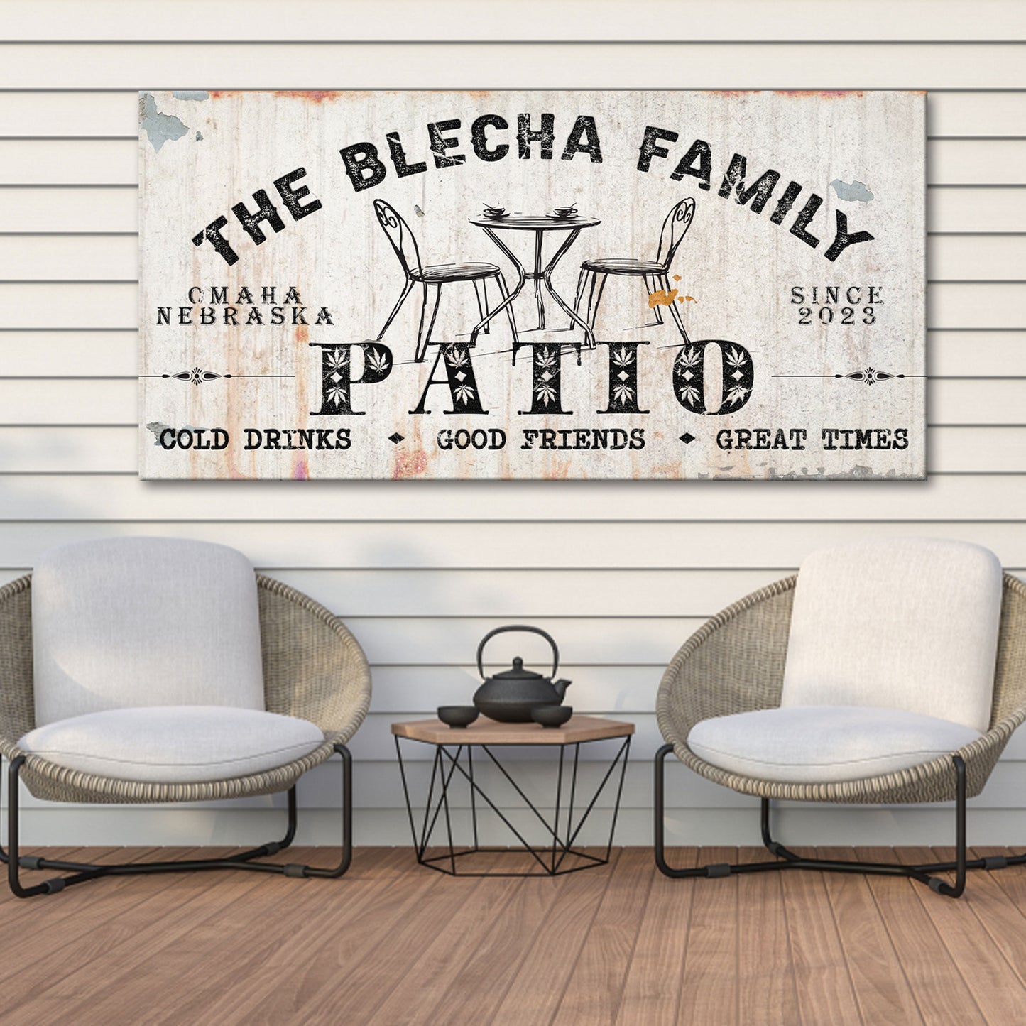 Custom Outdoor Patio Sign