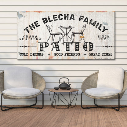 Custom Outdoor Patio Sign
