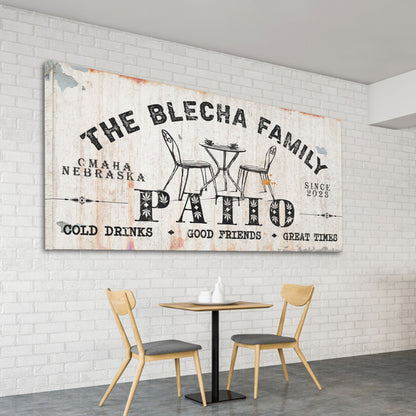 Custom Outdoor Patio Sign