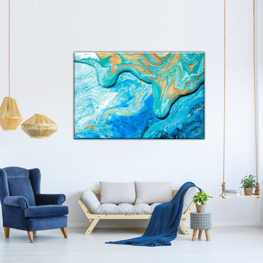 Canvas Wall Decor Featuring Abstract Seascapes