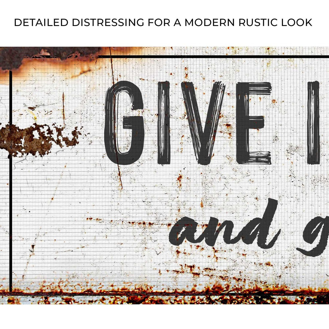 Give It To God And Go To Sleep Rustic Sign