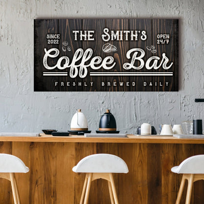 Family Coffee Bar Sign