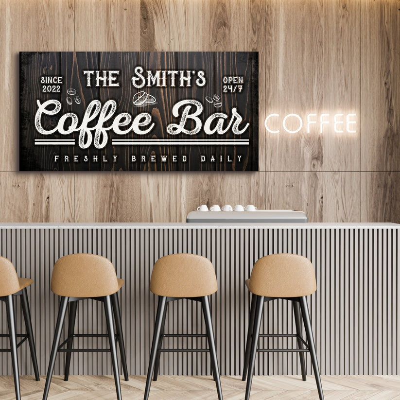 Family Coffee Bar Sign
