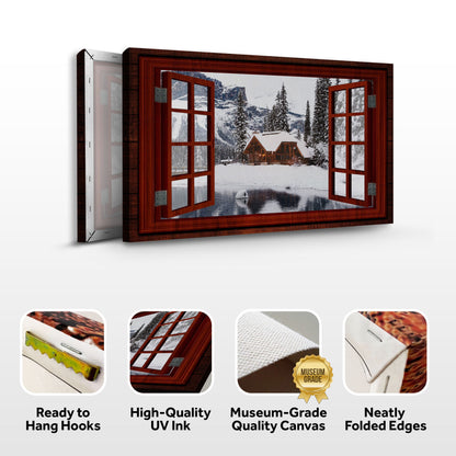 Serene Cabin Home Bliss Canvas Wall Art