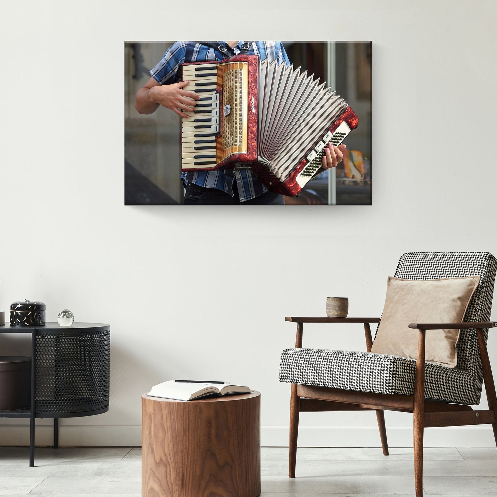 Canvas Wall Decor with a Modern Accordion Aesthetic