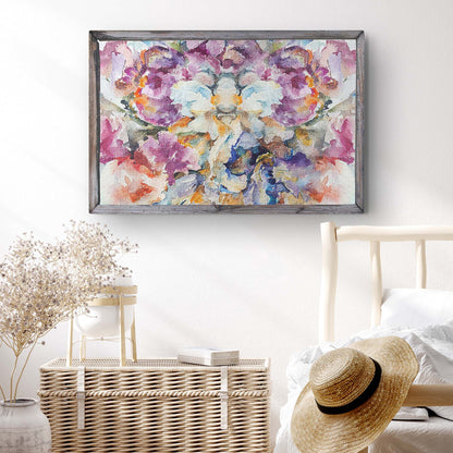 Wildflower Kaleidoscope Colorful Wildflower Abstract Canvas Wall Art