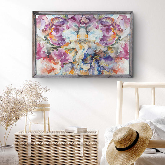 Wildflower Kaleidoscope Colorful Wildflower Abstract Canvas Wall Art