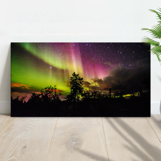 Aurora Borealis Magic  Canvas Wall Art
