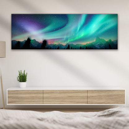 Aurora's Dance in Canvas Wall Art