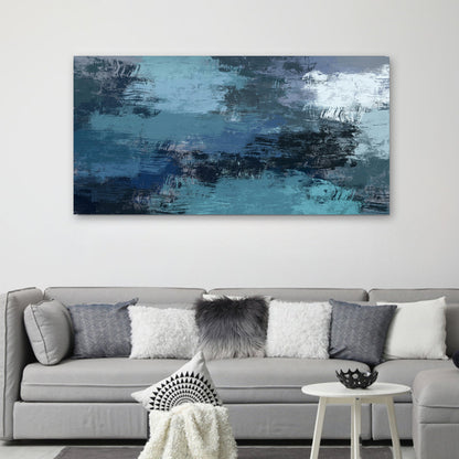 Abstract Brushstrokes Brush Abstract Painting Canvas Wall Art