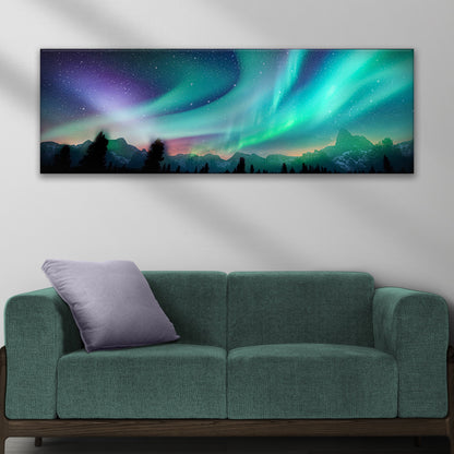 Aurora's Dance in Canvas Wall Art
