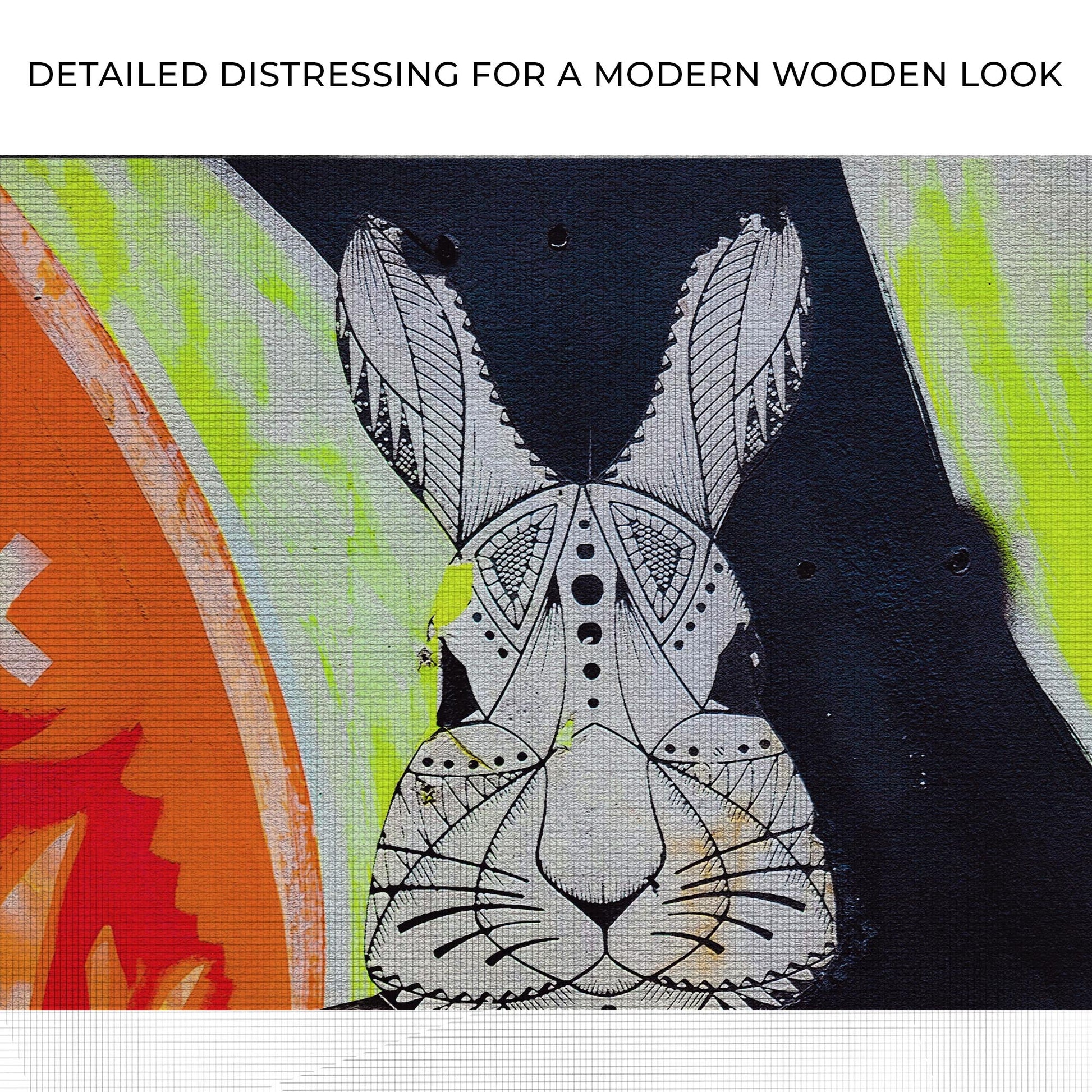 Artistic Abstraction of Rabbit's Head