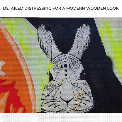 Artistic Abstraction of Rabbit's Head