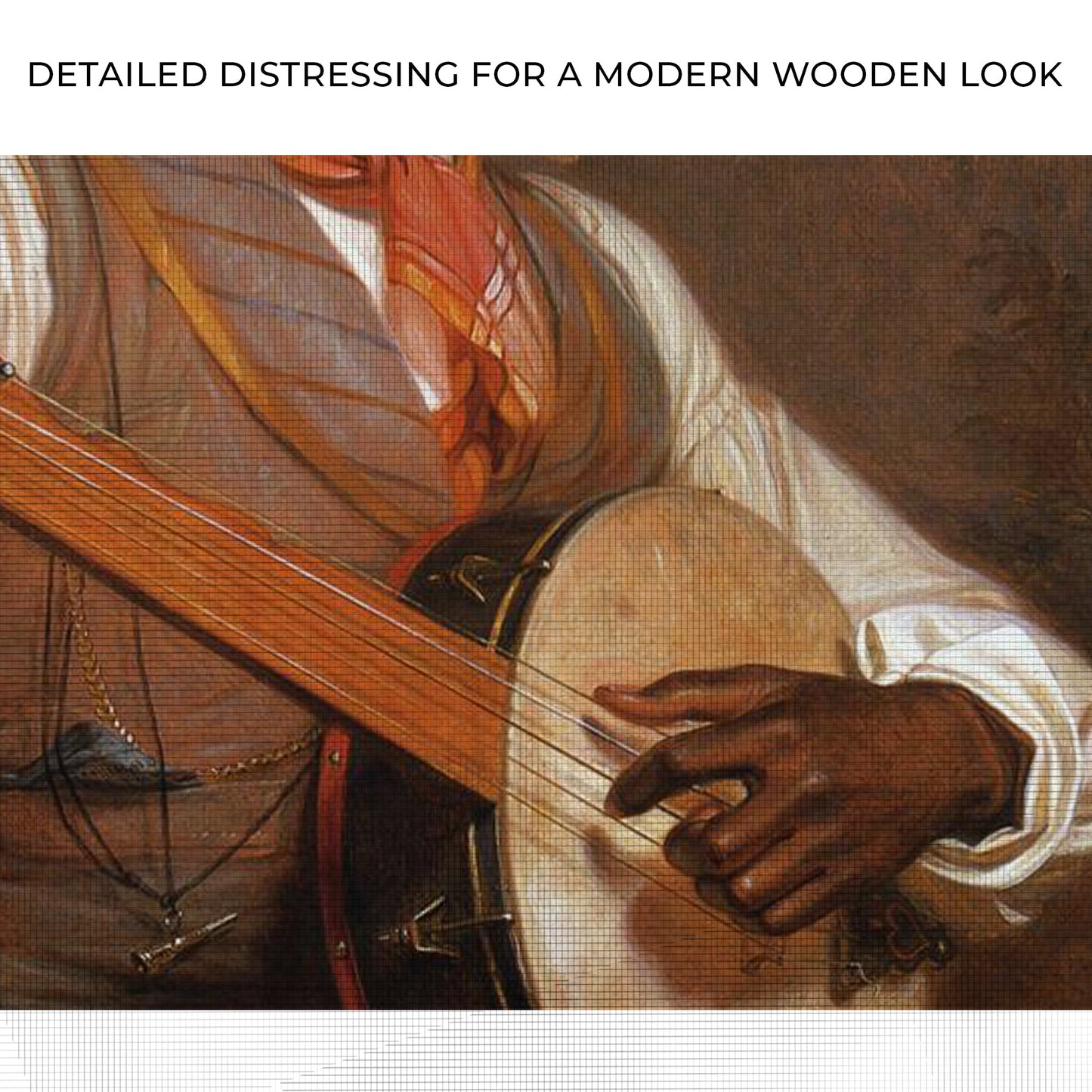 Banjo Serenity Rustic Canvas Wall Art