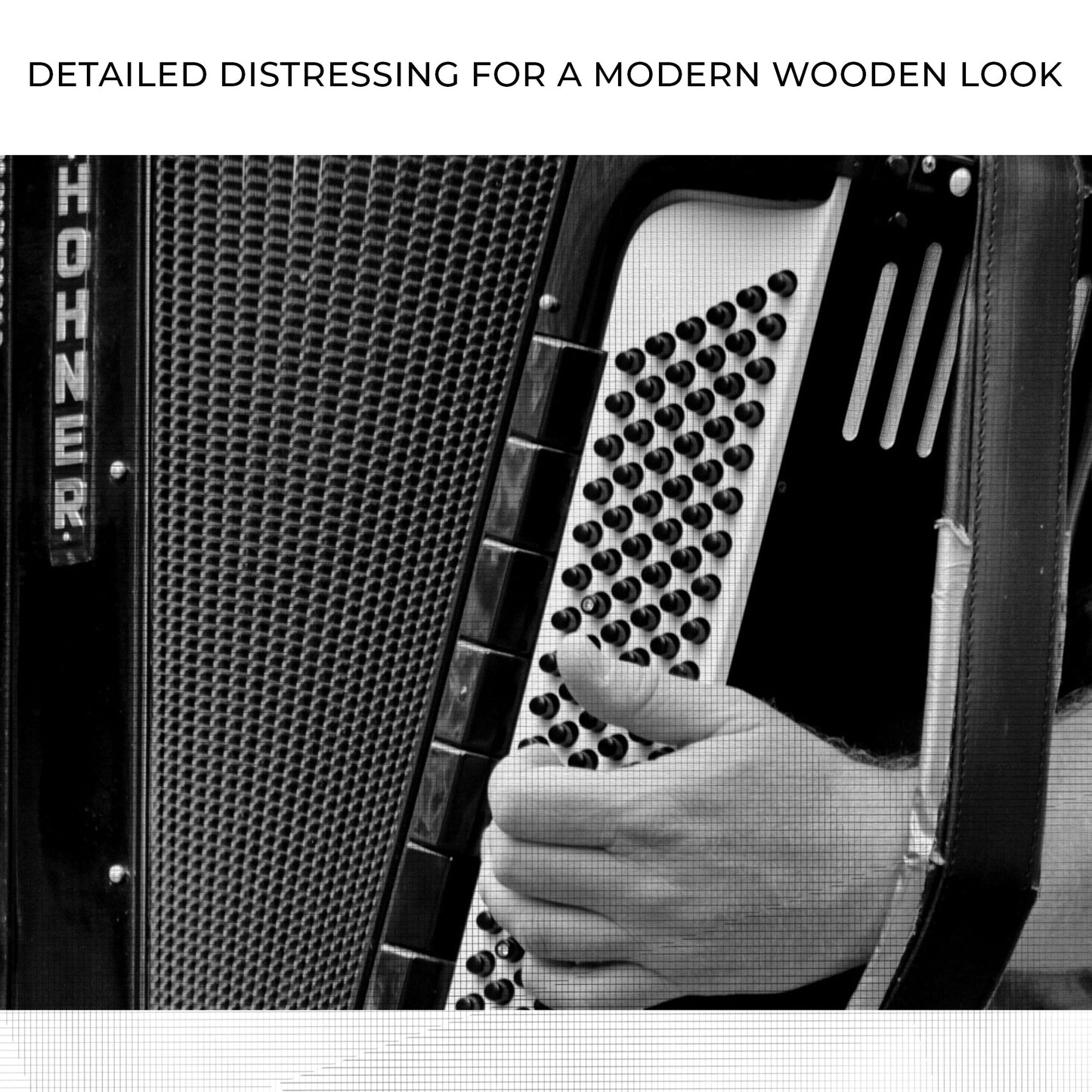 Monochromatic Accordion Design Canvas Wall Art