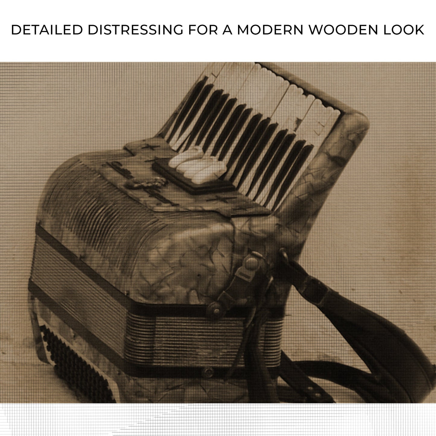 Sepia Accordion Harmony Wall Art in Tonal Elegance