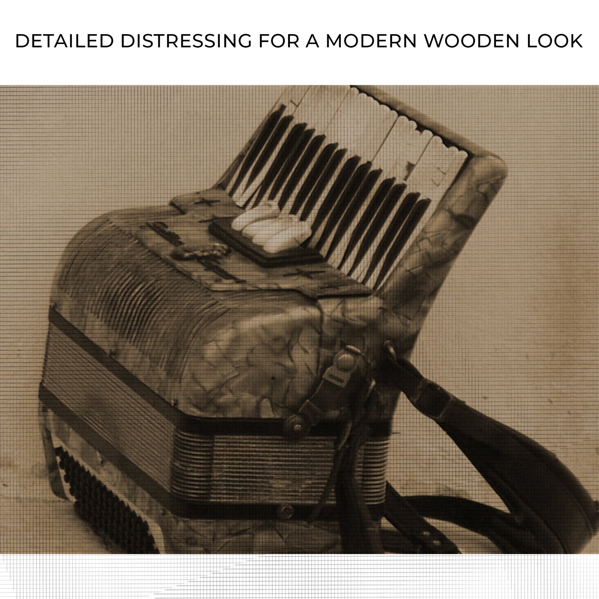 Sepia Accordion Harmony Wall Art in Tonal Elegance