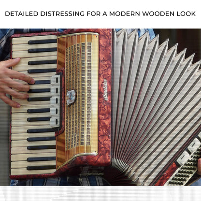 Canvas Wall Decor with a Modern Accordion Aesthetic