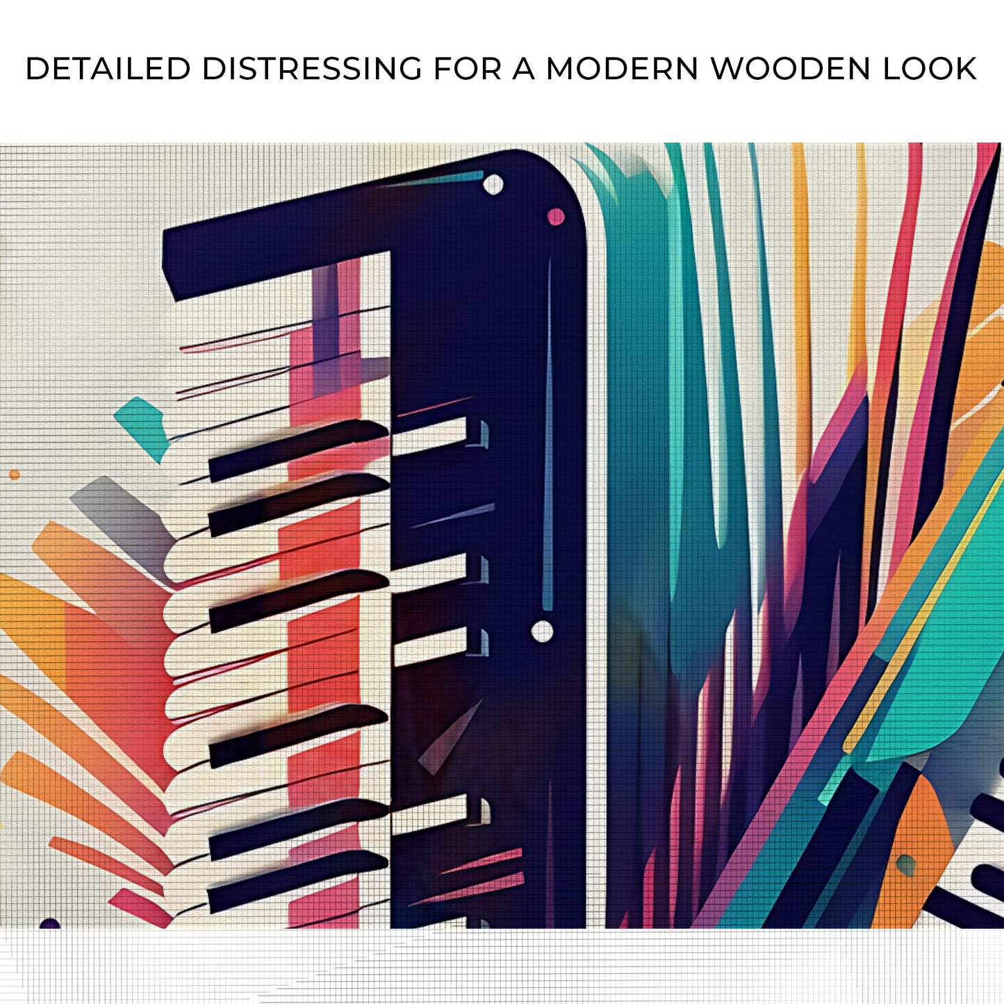 Abstract Artistry Wall Art Featuring the Accordion