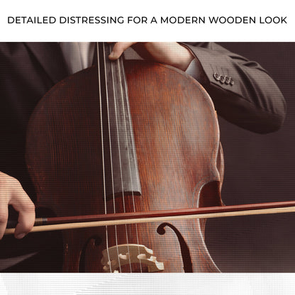 Grunge Serenade Cello Grunge Canvas Wall Art