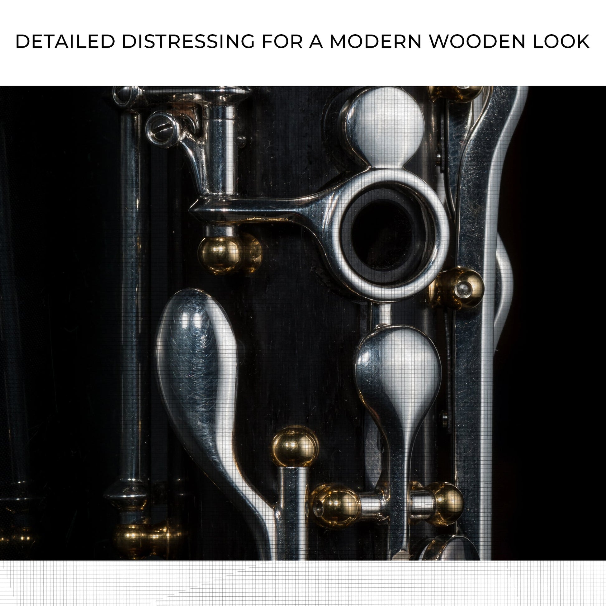 Intimate Sounds Clarinet Up Close Canvas Wall Art