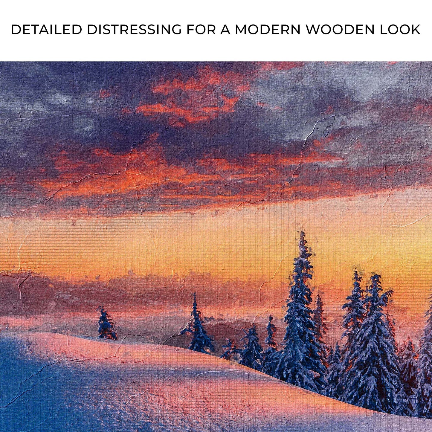 Arctic Mountain at Sunset  Canvas Wall Art with Nature