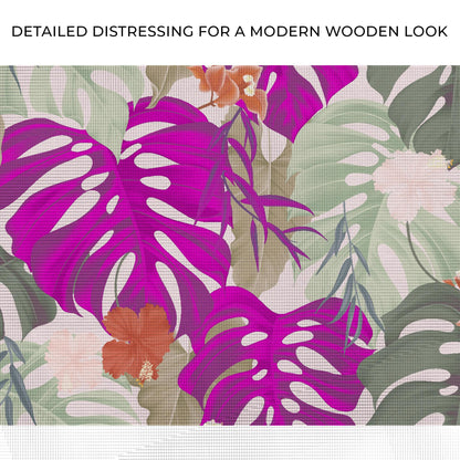 Tropical Foliage Fiesta Colorful Monstera Tropical Leaves Canvas Wall Art