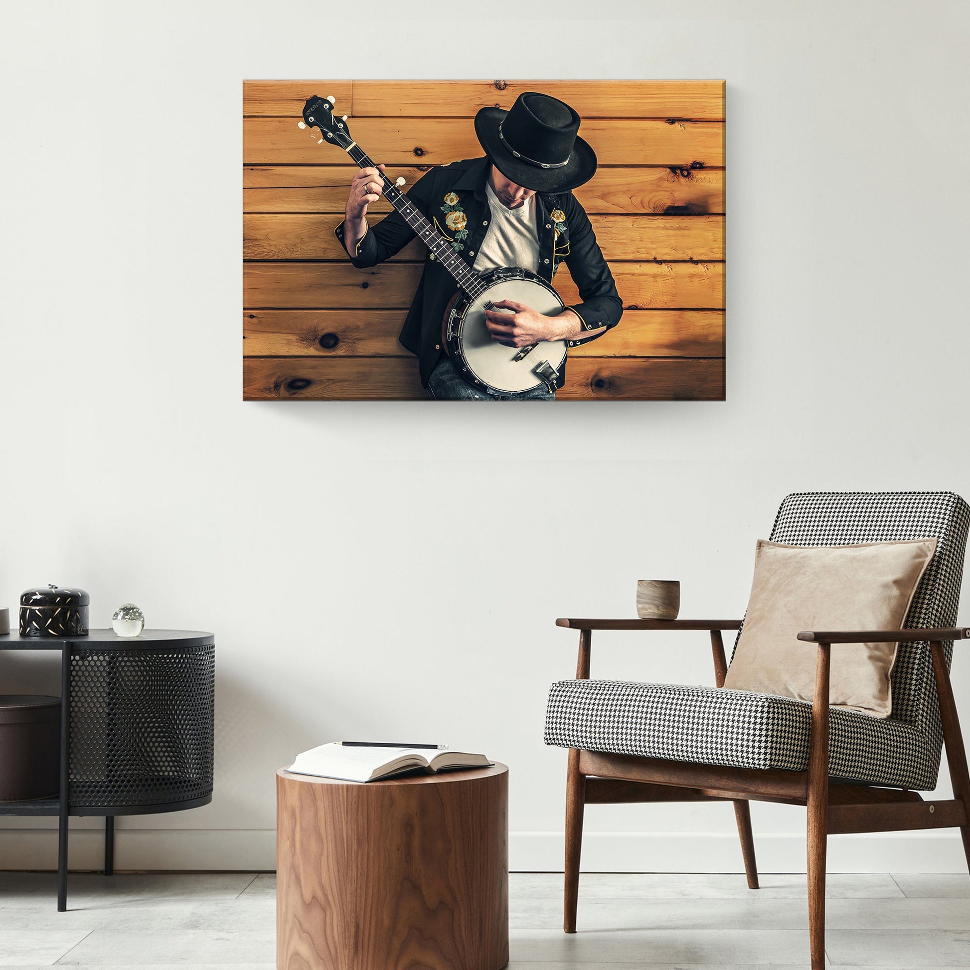 Banjo Melodies Canvas Wall Art - Craft Canvases