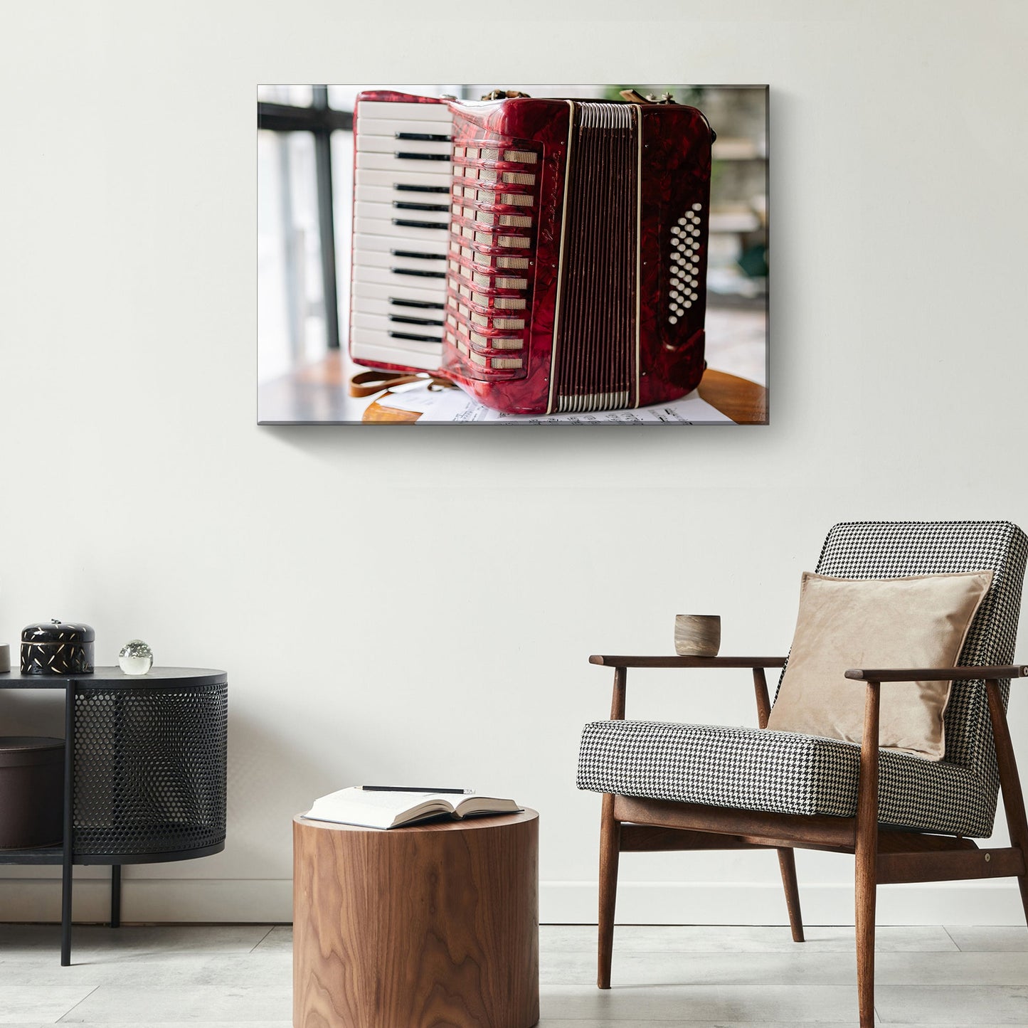 Rustic Musical Instrument Close-up Canvas