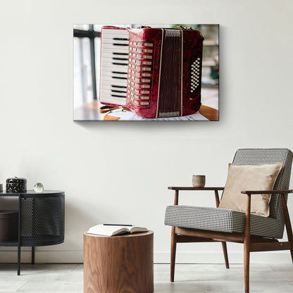 Rustic Musical Instrument Close-up Canvas