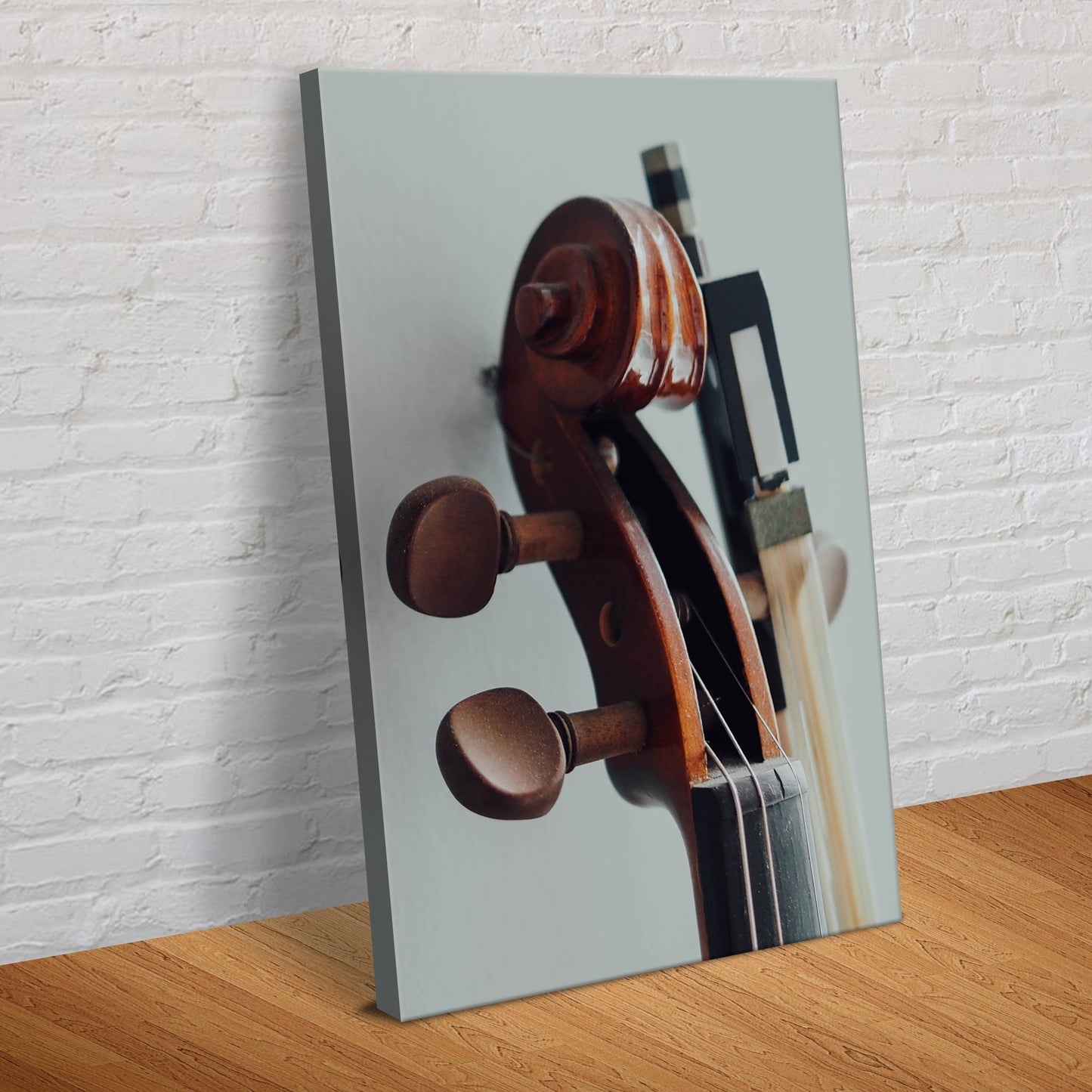 Intimate Sounds Clarinet Up Close Canvas Wall Art