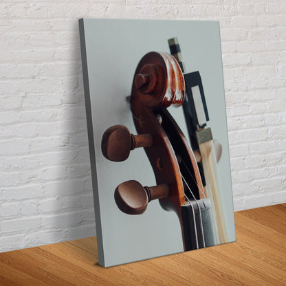 Intimate Sounds Clarinet Up Close Canvas Wall Art