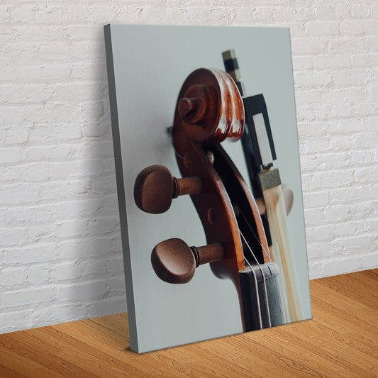 Intimate Sounds Clarinet Up Close Canvas Wall Art
