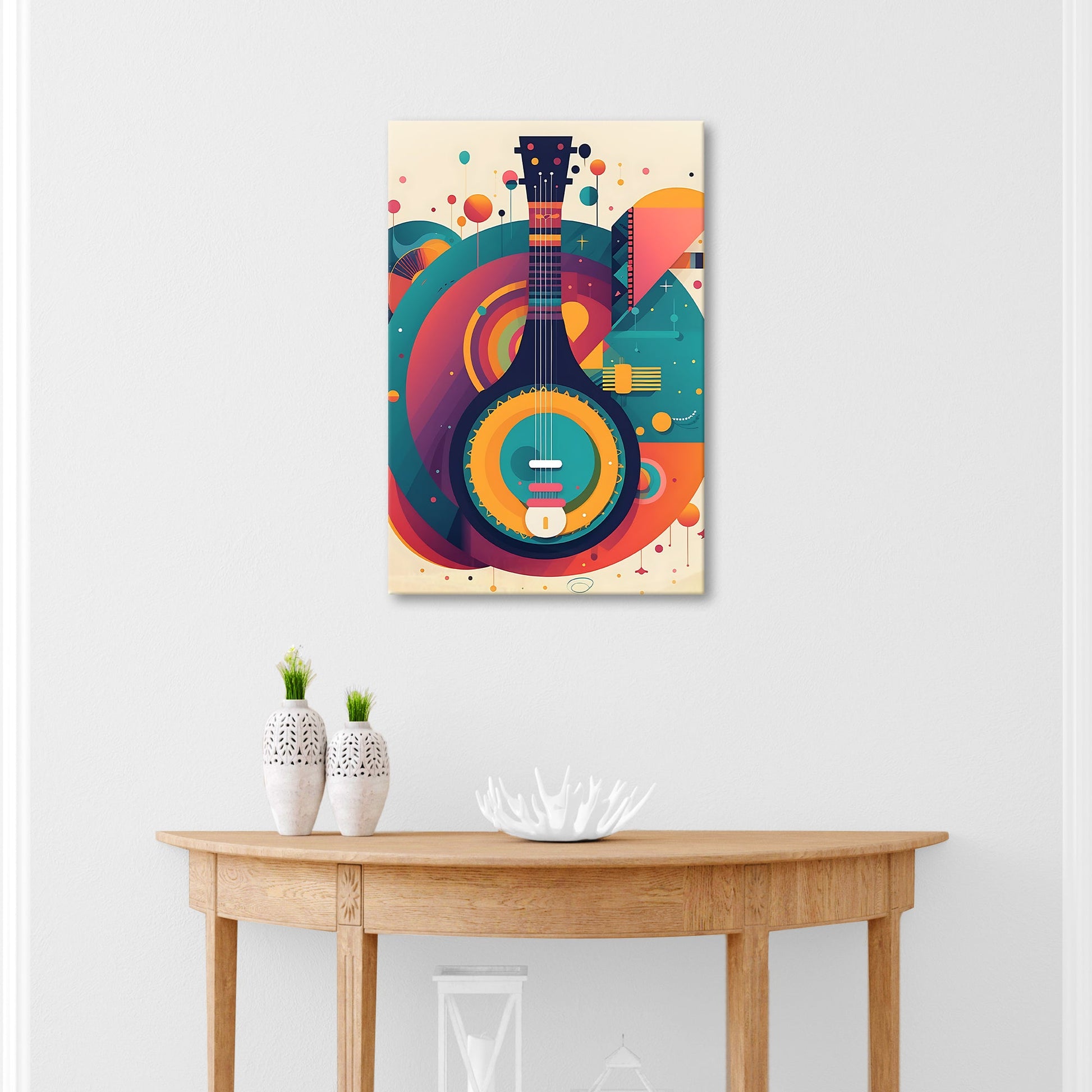 Banjo Dreams Abstract Canvas Wall Art